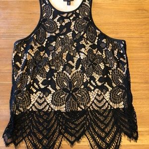 Express lace tank top size Medium